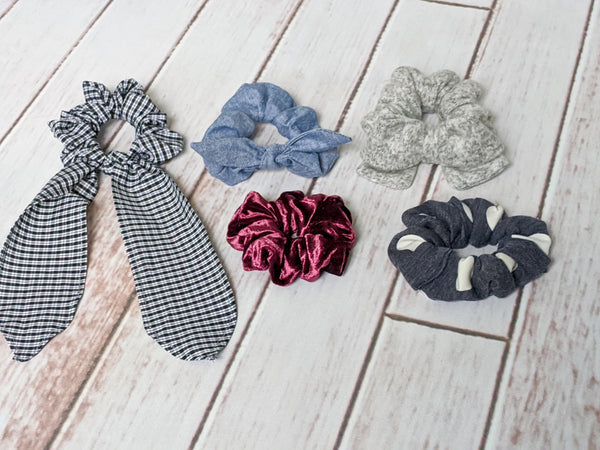 All Tied Up Scrunchie: Free Pattern with Code