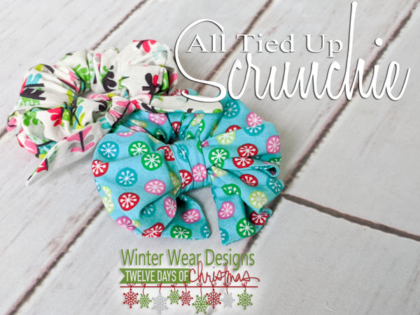 All Tied Up Scrunchie: Free Pattern with Code