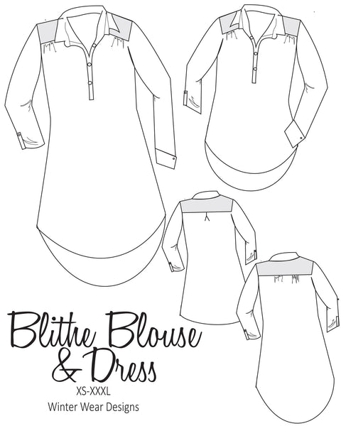 Blithe Blouse and Dress for Women Size XS-XXXL