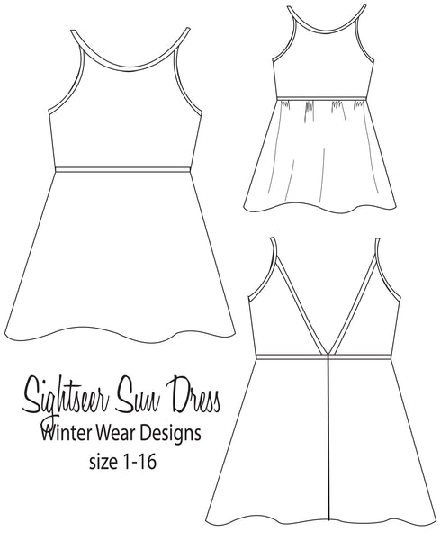 Sightseer Sun Dress for Girls size 1-16