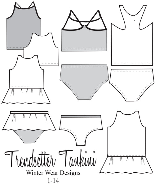 Trendsetter Tankini for girls size 1-14