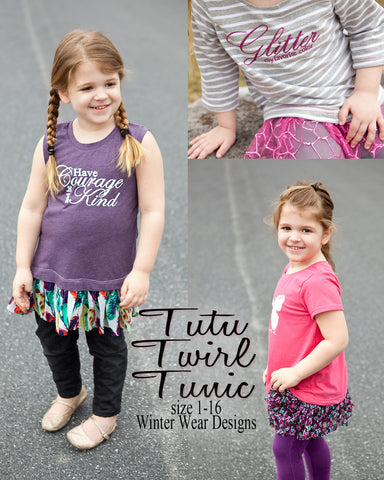 Tutu Twirl Tunic for girls size 1-16