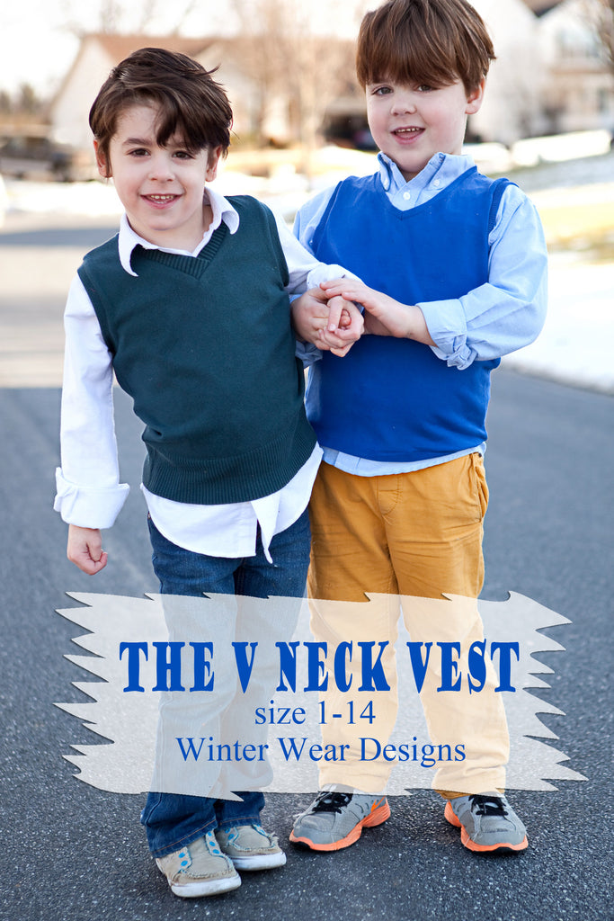 V Neck Vest for boys size 1-14